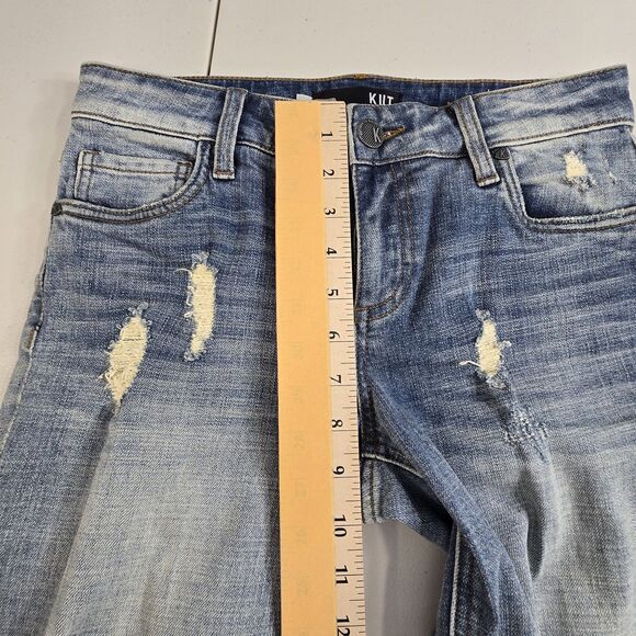 Kut from the Kloth Catherine Boyfriend  Distressed Size 2 ( 30 X 28.5 ) - Picture 7 of 16